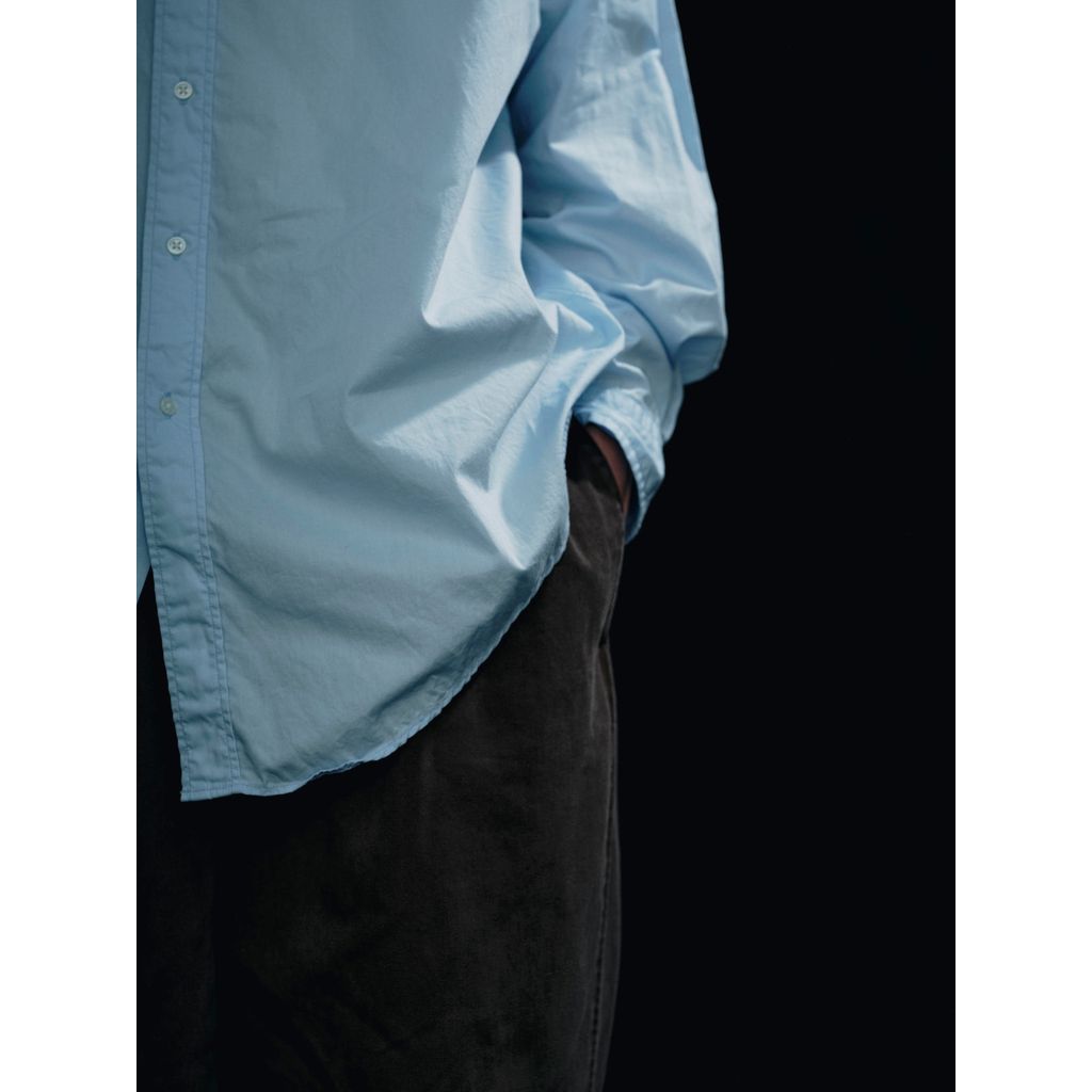 FOUNDOUR COTTON BROAD REGULAR COLLAR SHIRT