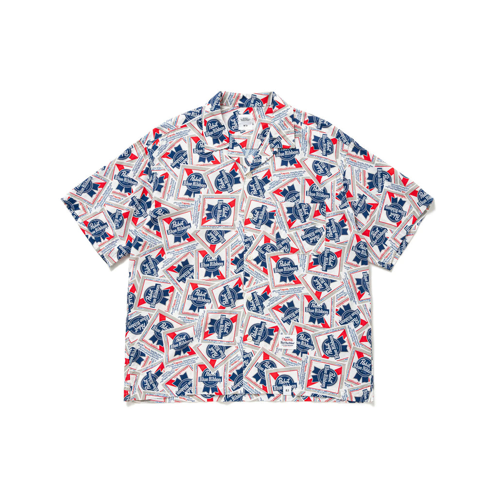 BEDWIN & THE HEARTBREAKERS Pabst Ex. S/S OPEN COLLAR SHIRT "COLIN"