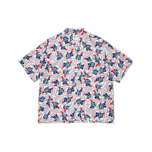 BEDWIN & THE HEARTBREAKERS Pabst Ex. S/S OPEN COLLAR SHIRT "COLIN"