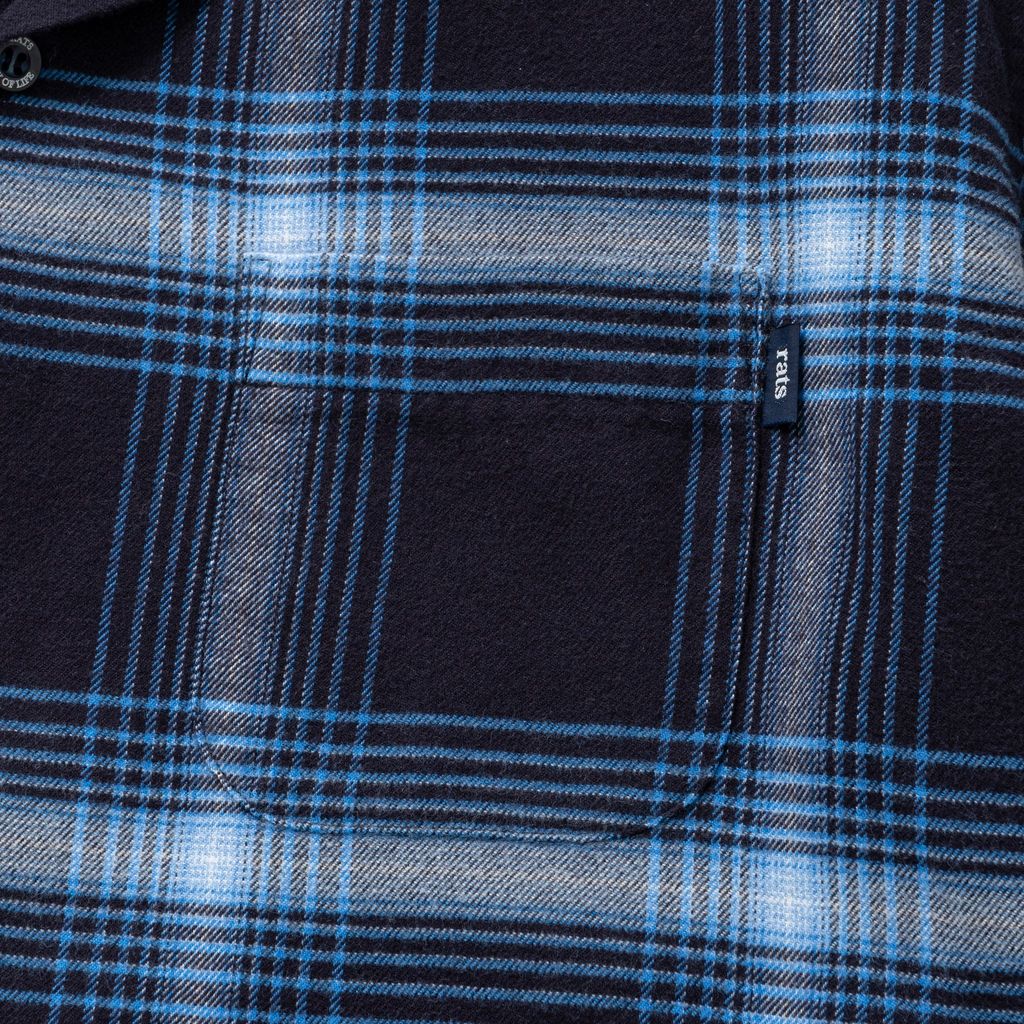 RATS COTTON RAYON CHECK SHIRT