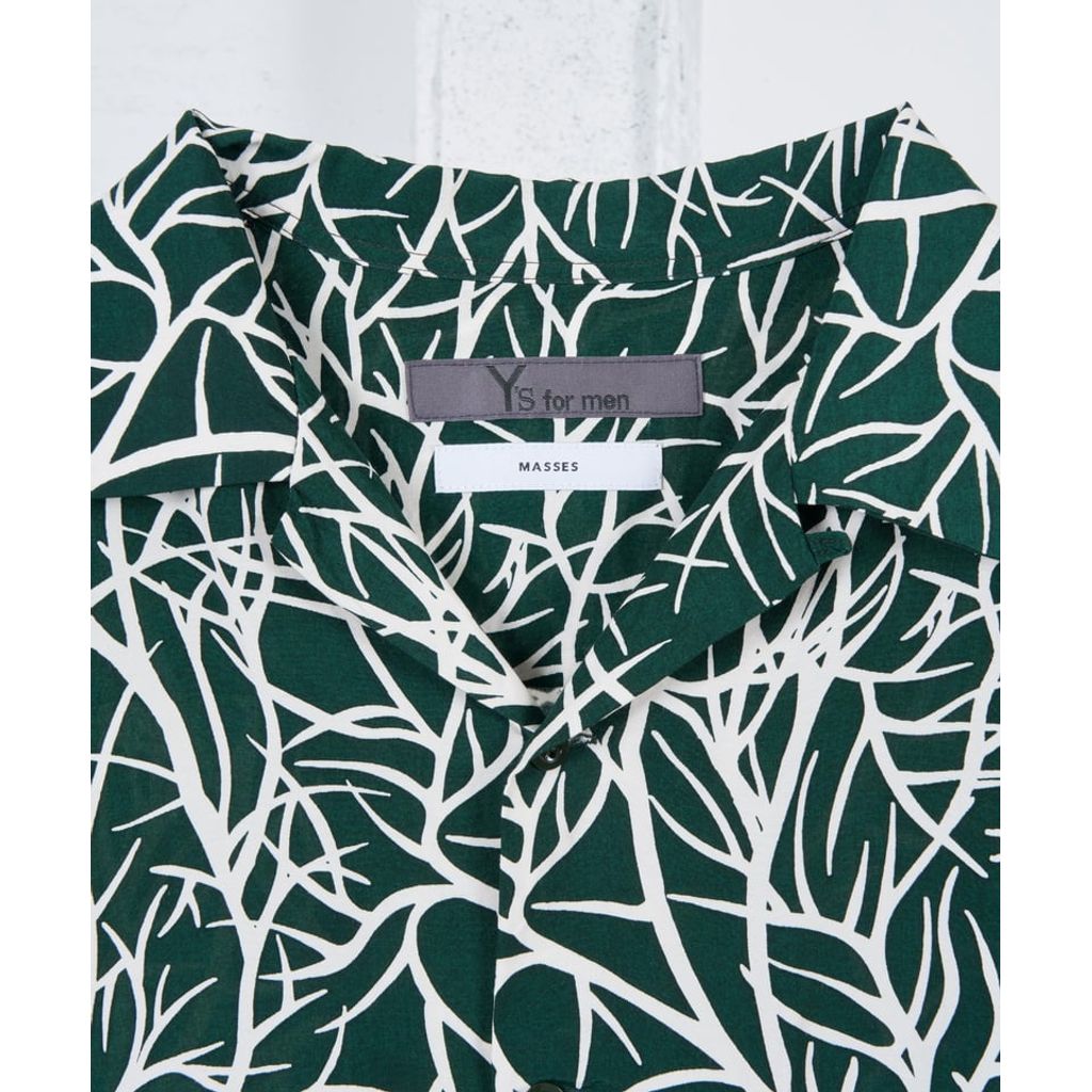 Y's for men × masses SHORT SLEEVE HAWAIIAN BLOUSE