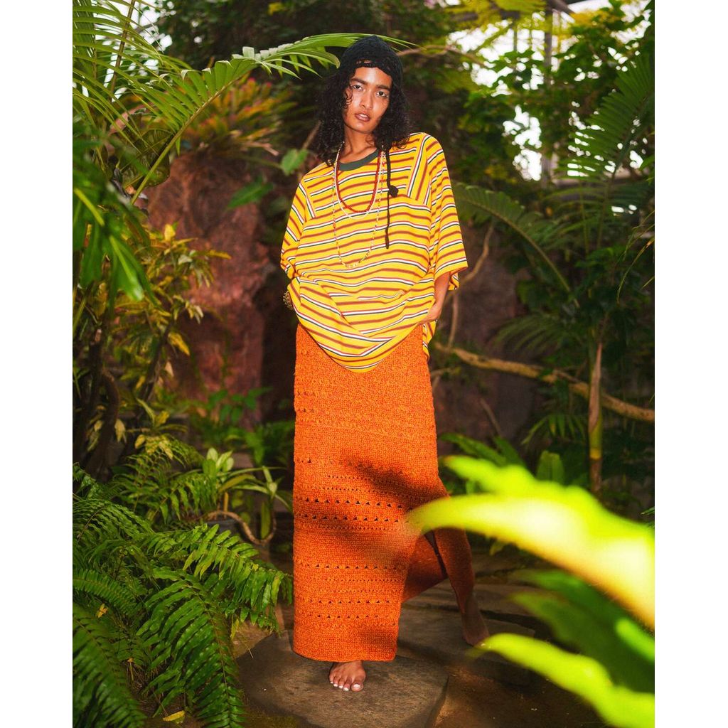 AMBERGLEAM  Border Panel Daily T-Shirt