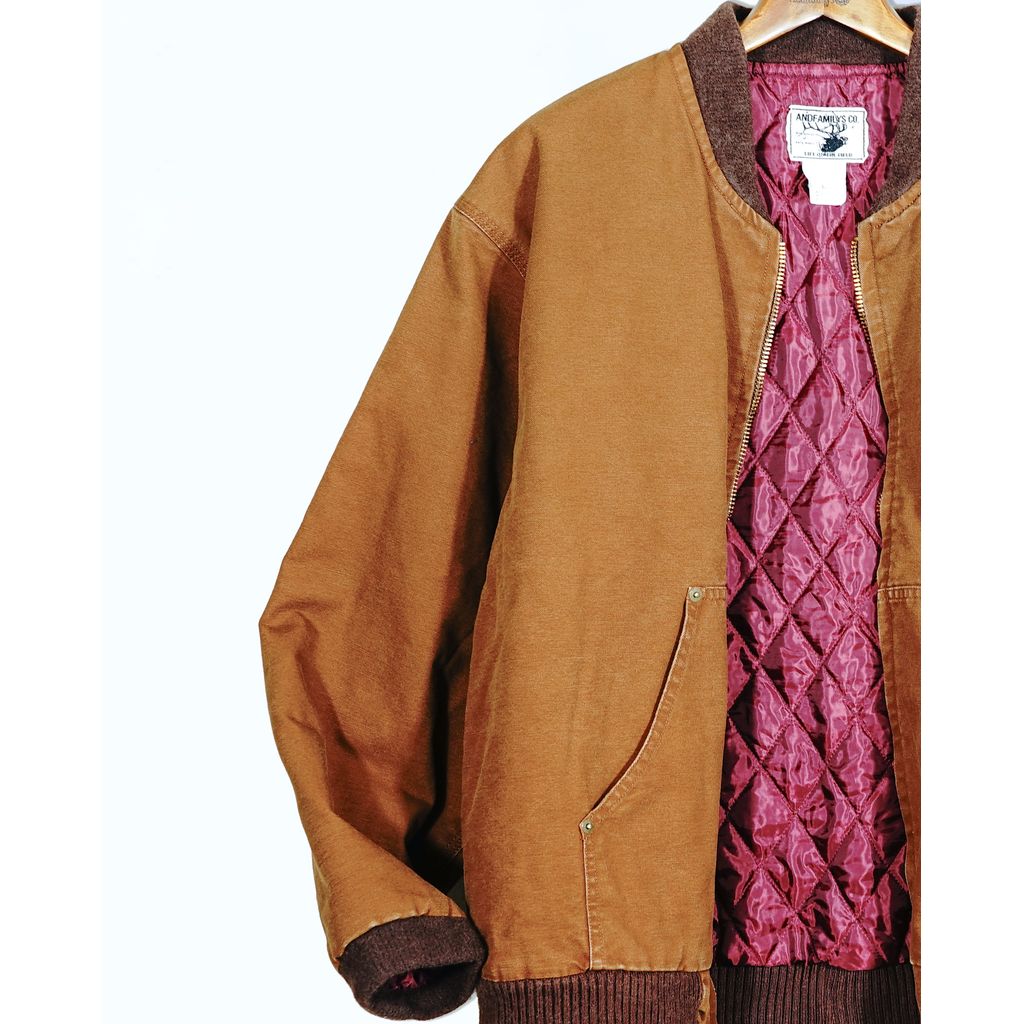 ANDFAMILYS Heavy Weight Duck Bomber Jacket