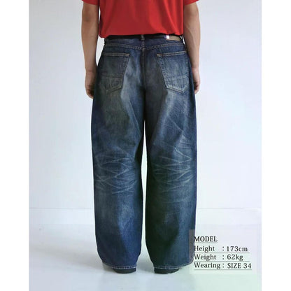ANACHRONORM AGING WIDE 5P DENIM PANTS INDIGO