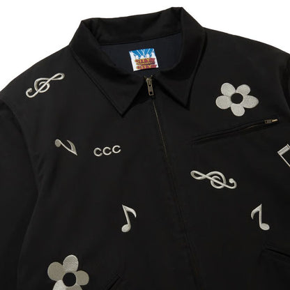 CITY COUNTRY CITY EMBROIDERY LOGO MOLSKIN BLOUSON