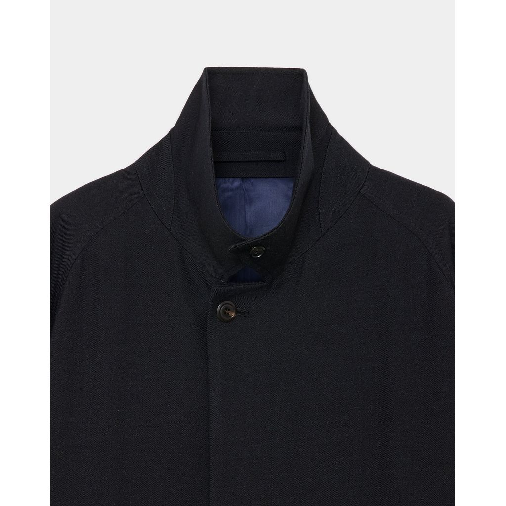 marka Tumbled Wool Serge Raglan Sleeve Coat