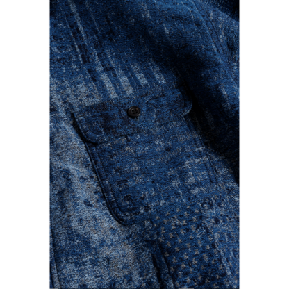 FDMTL BORO JAQUARD HAORI SHIRT RINSE