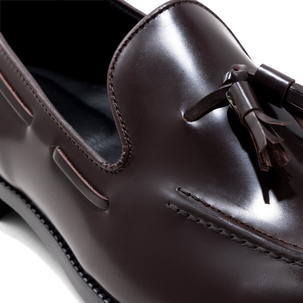 KENFORD MENS TASSEL LOAFERS / WINE