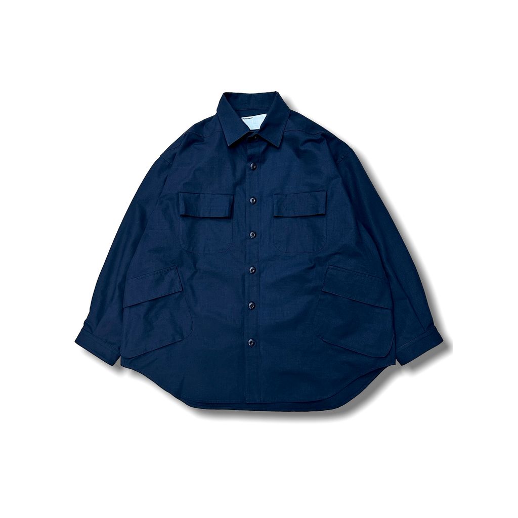 POLIQUANT THE DEFORMED FATIGUE RIPSTOP SHIRT JACKET