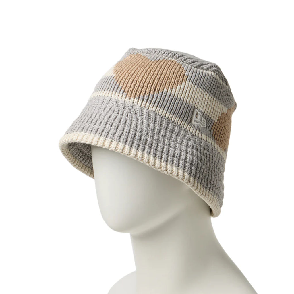 NEW ERA ニットバケット ハート ライトグレー ストーン  14667670