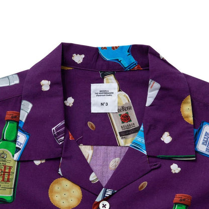 BEDWIN & THE HEARTBREAKERS S/S OPEN COLLAR ALOHA SHIRT "ROGERS"