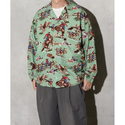 TOWNCRAFT  PRINTED PAJAMA JACKET