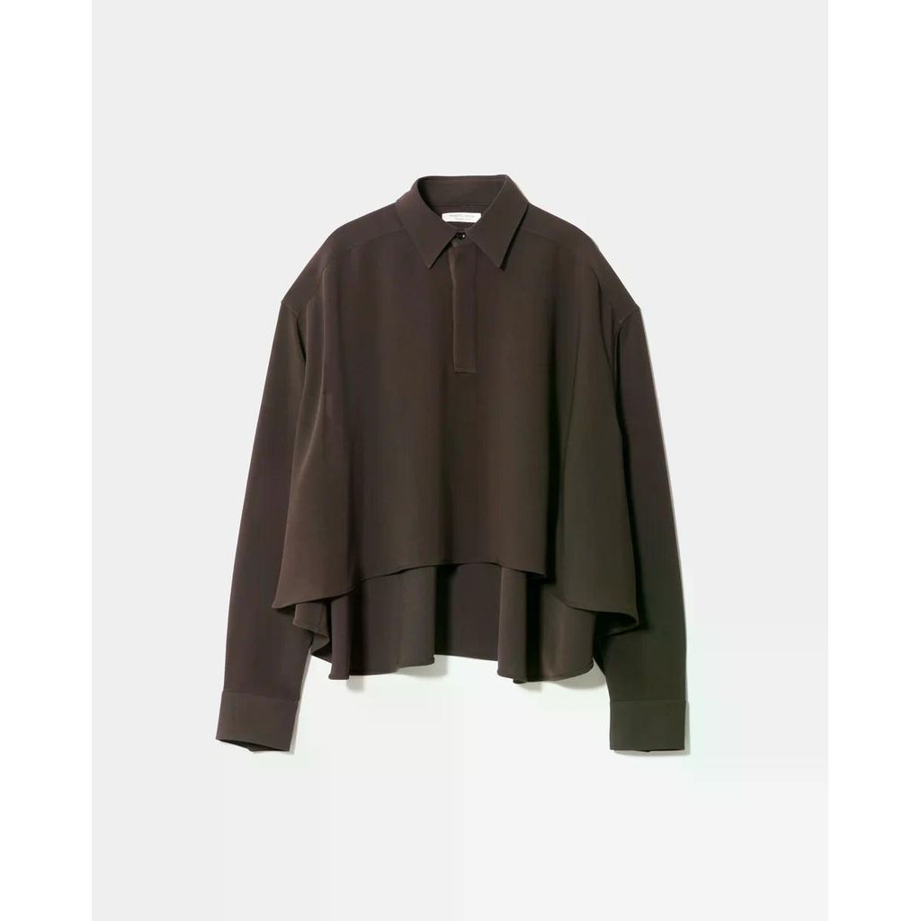 beautiful people triacetate double cloth tailcoat shirt