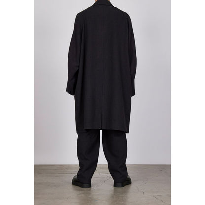 marka TUMBLED WOOL SERGE RAGLAN SLEEVES COAT