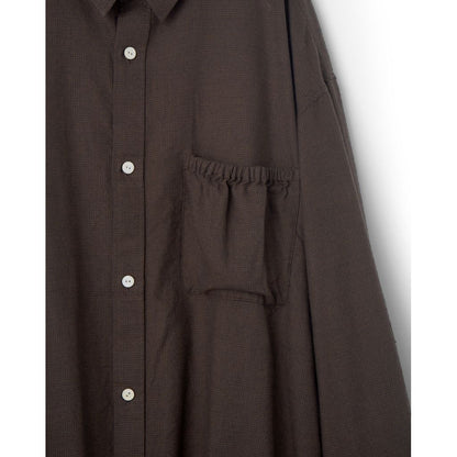 refomed WRIST PATCH WIDE SHIRT "CHECK"