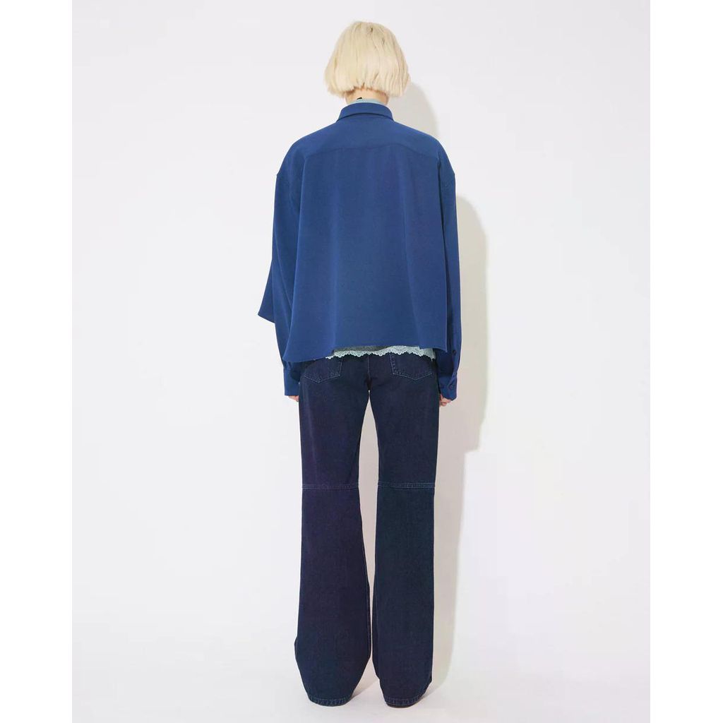 beautiful people triacetate double cloth tailcoat shirt