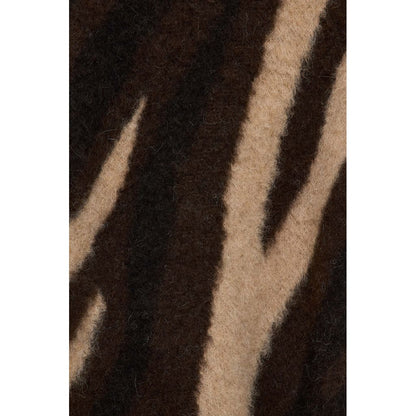 MARKAWARE NATURAL COLOR ALPACA BIAS ZEBRA PATTERN JUMPER