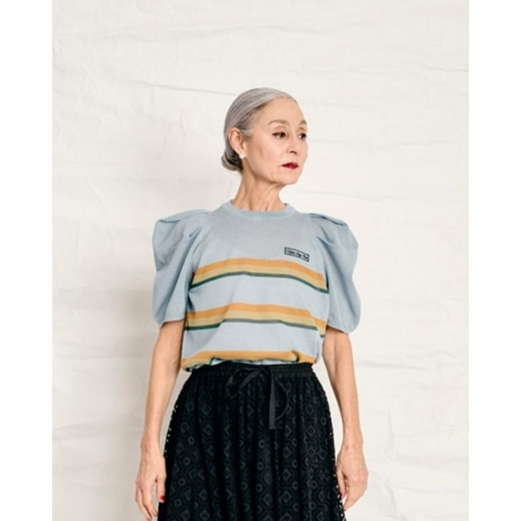 THOMAS MAGPIE knit power shoulder tops