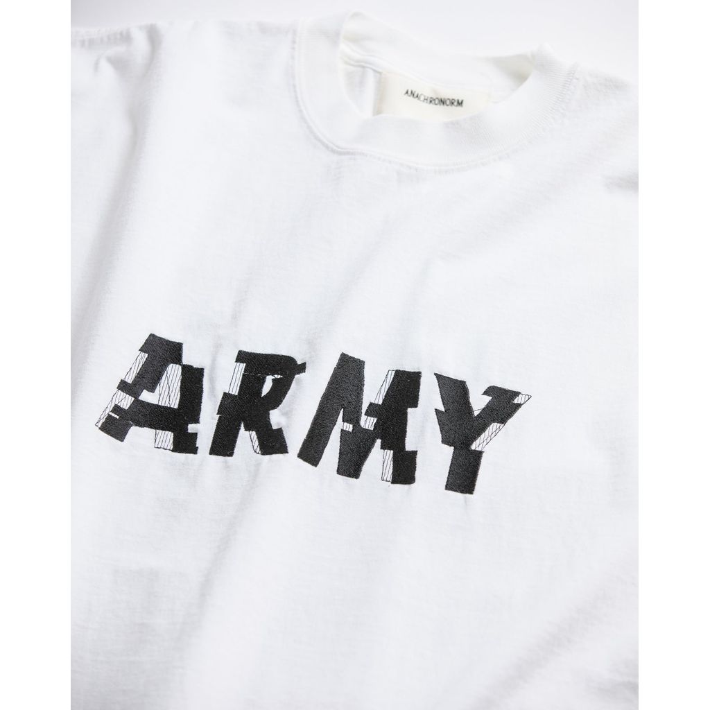ANACHRONORM ANNK-004 ARMY GLITCH EMBROIDERY S/S T-S