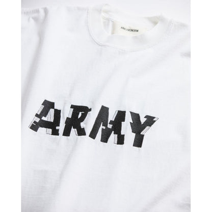 ANACHRONORM ANNK-004 ARMY GLITCH EMBROIDERY S/S T-S