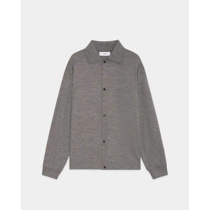marka  Super 100s Washable Wool Jersey / Shirt Cardigan