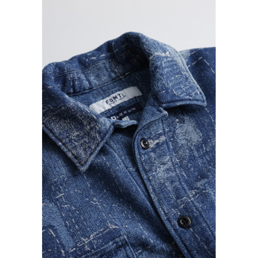 FDMTL FA26SH41JU BORO JACQUARD SHIRT JACKET 3YR WASH
