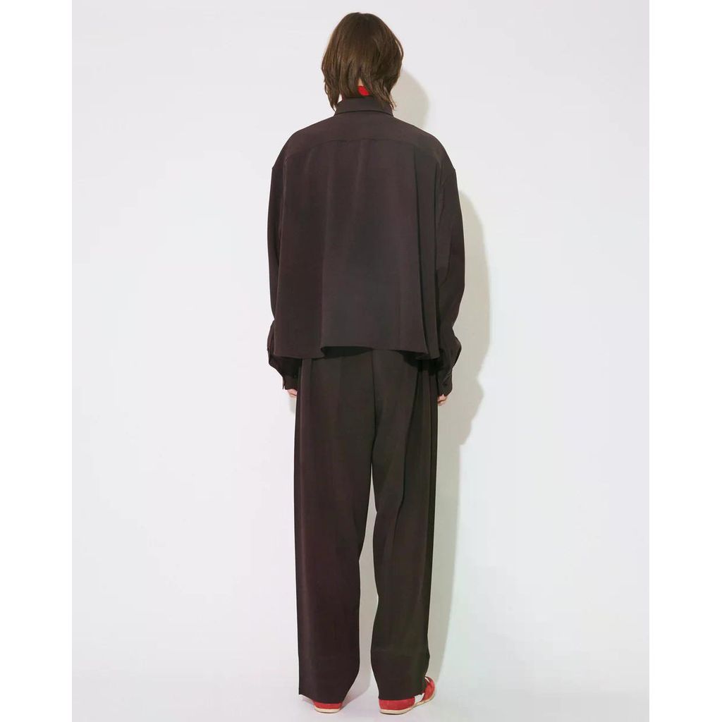 beautiful people triacetate double cloth tailcoat shirt