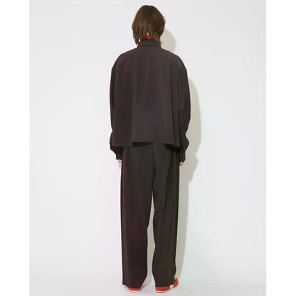 beautiful people triacetate double cloth tailcoat shirt