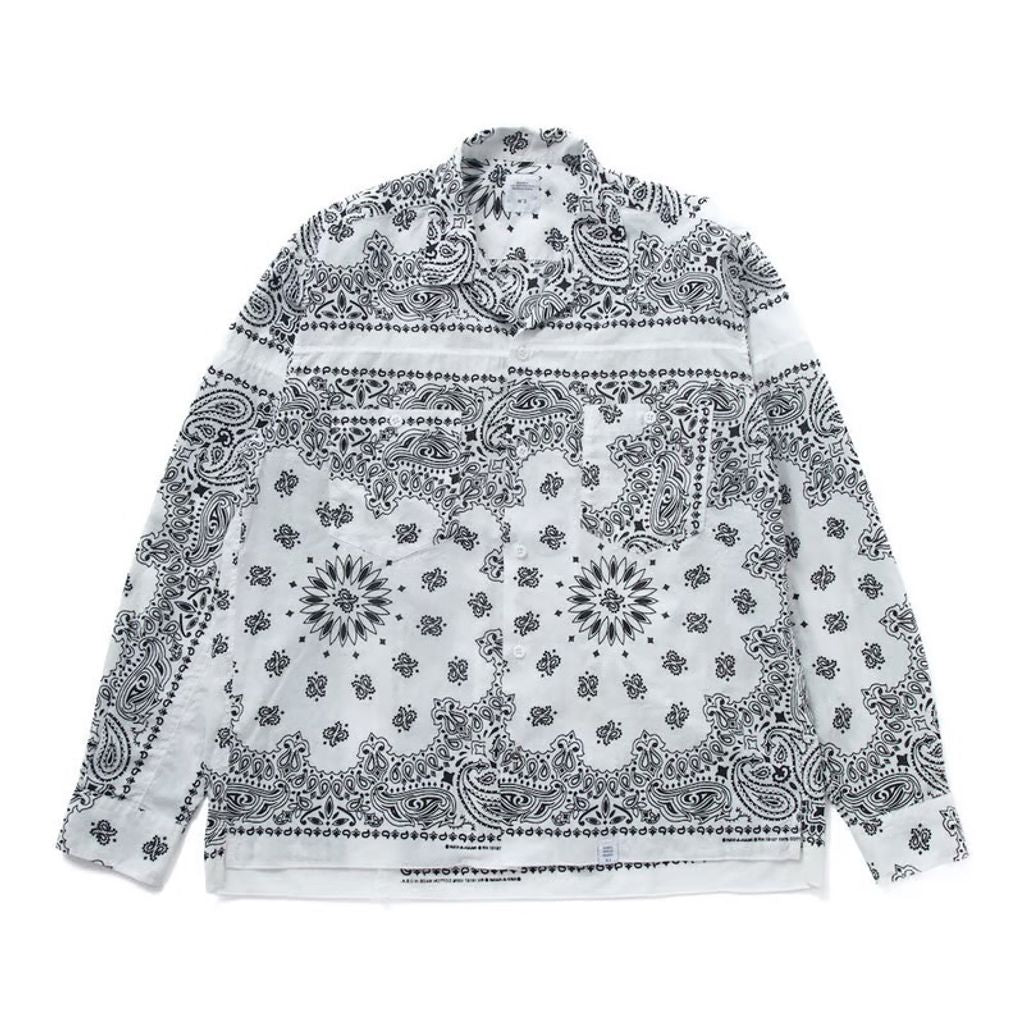 BEDWIN & THE HEARTBREAKERS L/S PATCH WORKED BANDANA SHIRT "MONK"