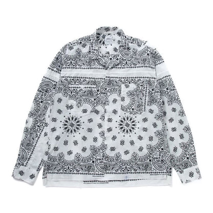 BEDWIN & THE HEARTBREAKERS L/S PATCH WORKED BANDANA SHIRT "MONK"