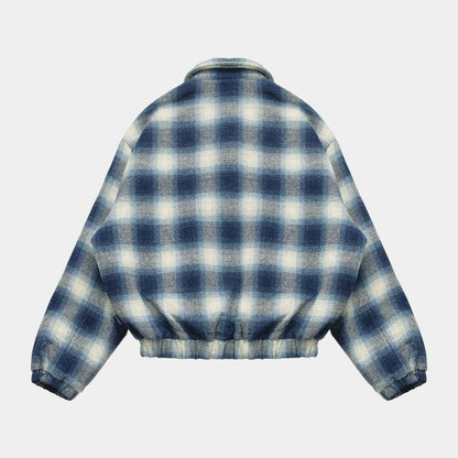 APPLEBUM OMBRE CHECK JACKET [NAVY/WHITE] / 2420615