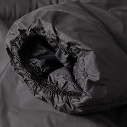 Dime Pleated Puffer (Charcoal)