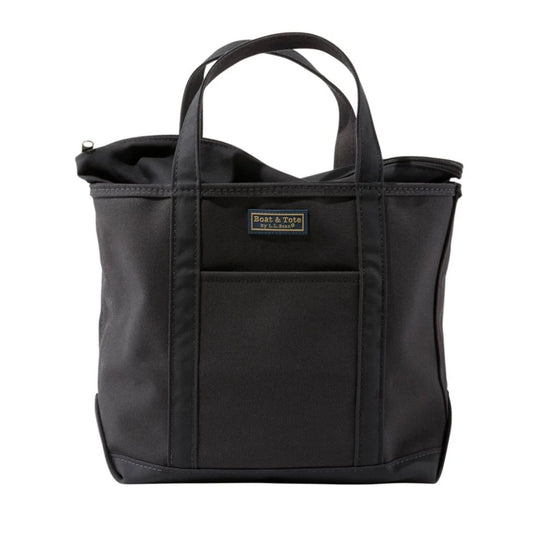 L.L.Bean Boat and Tote Zip-Top with Pocket(Black/Black)