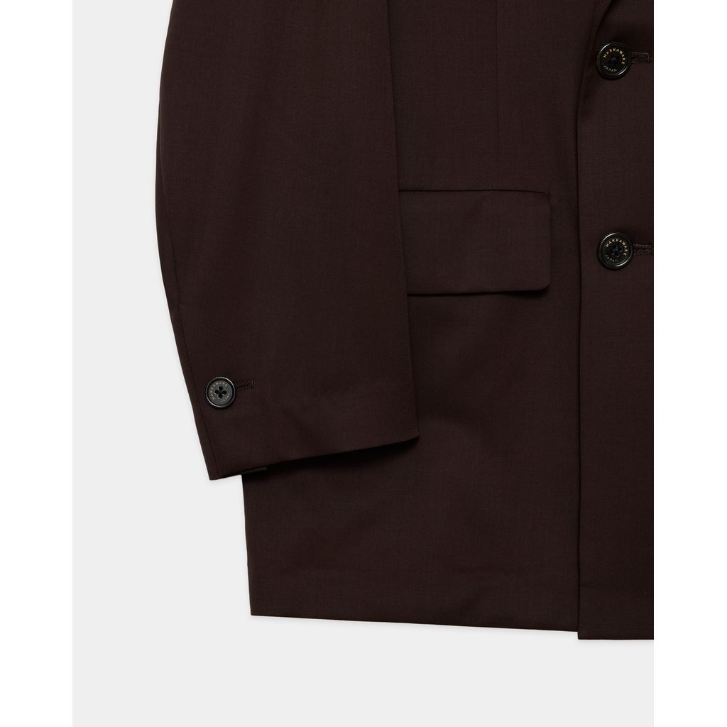 MARKAWARE  SUPER 160's WOOL GABARDINE DOUBLE BREASTED COMFORT JACKET