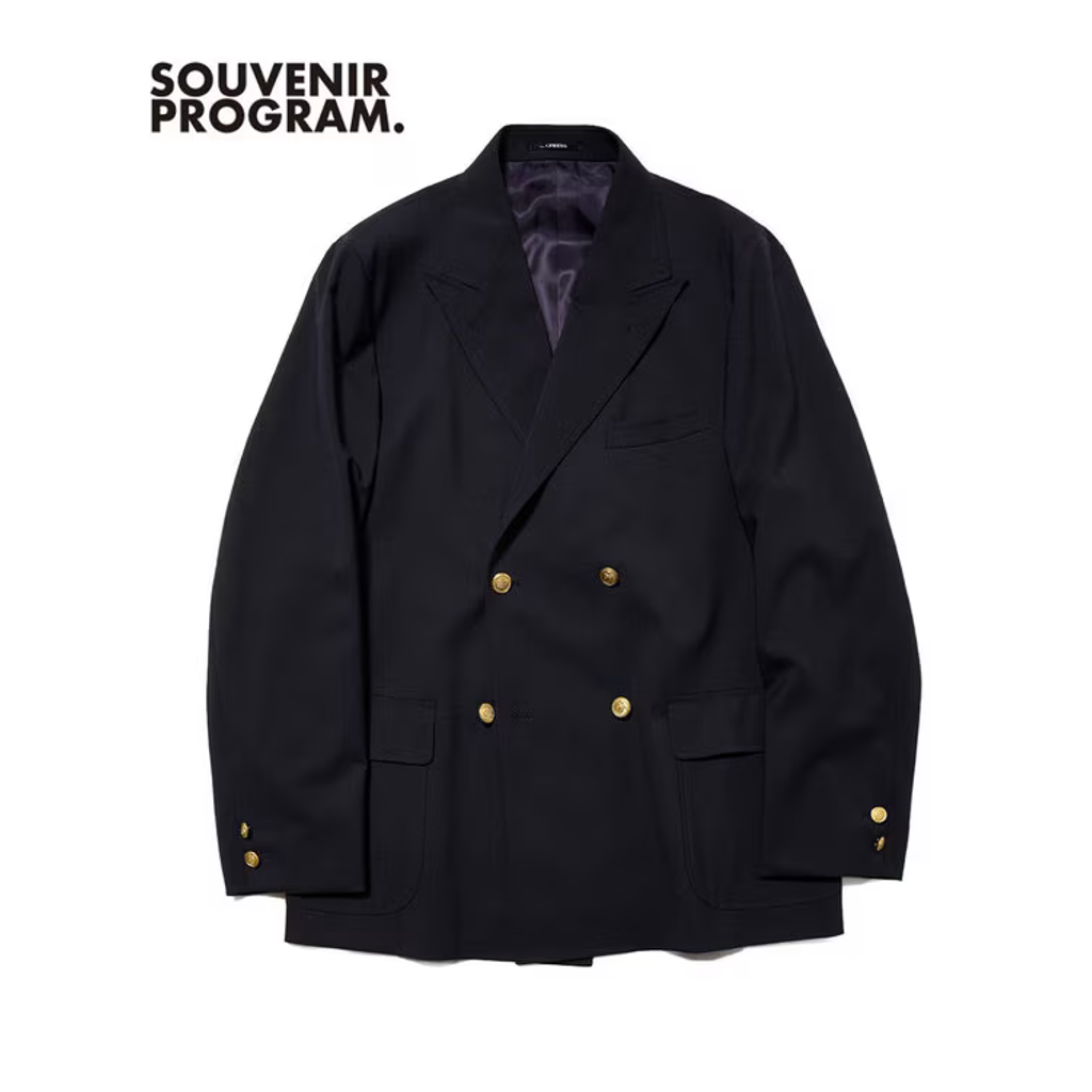J.PRESS ORIGINALS【UNISEX】Wool Polyester Stretch Toropical 4B Blazer / Baggy-Fit