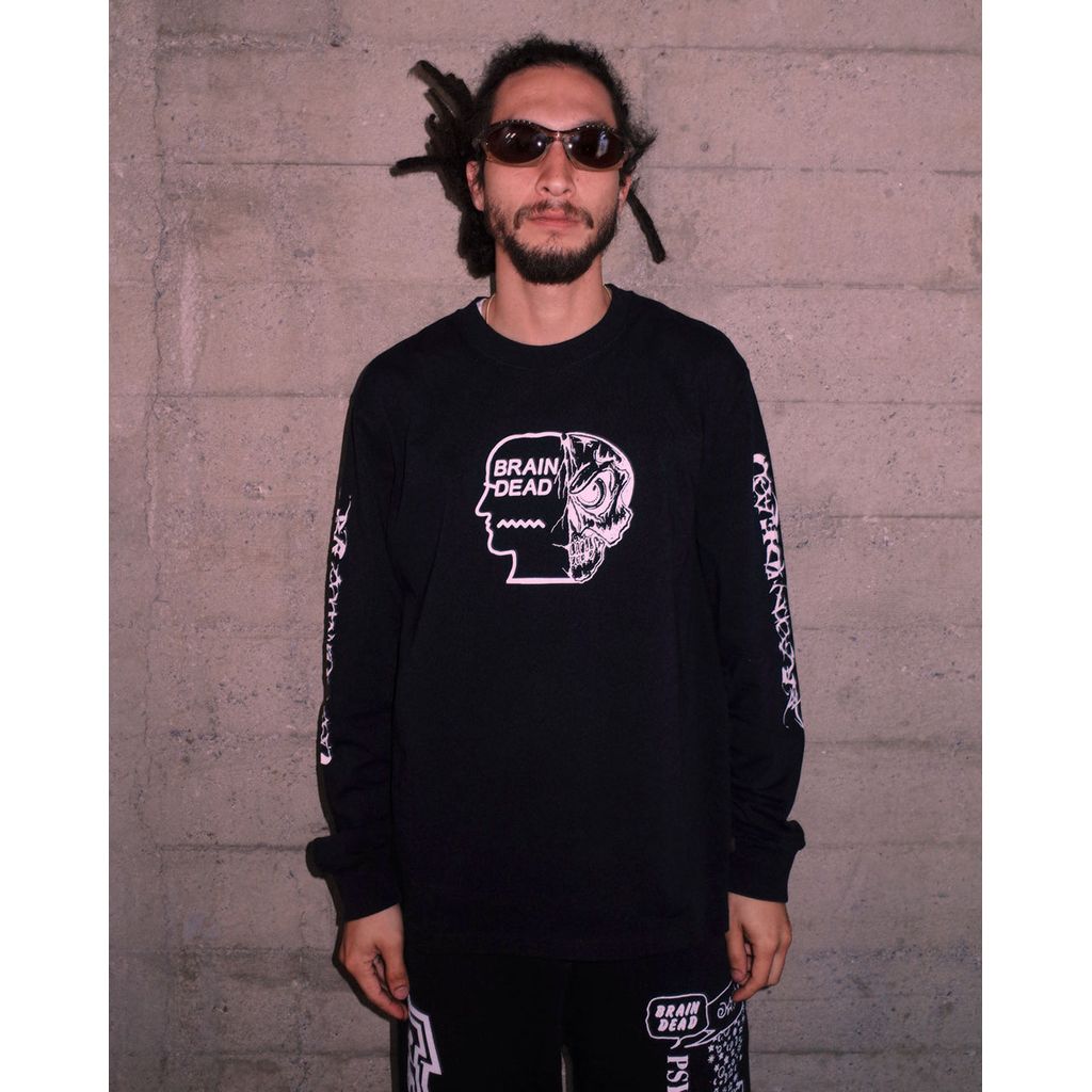 BRAIN DEAD Skull Mech Long Sleeve – MAROON WEBSTORE