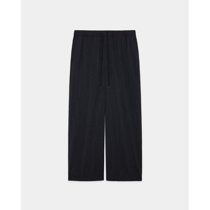 marka Wool seersucker / Wide Cylinder Fit Easy Pants