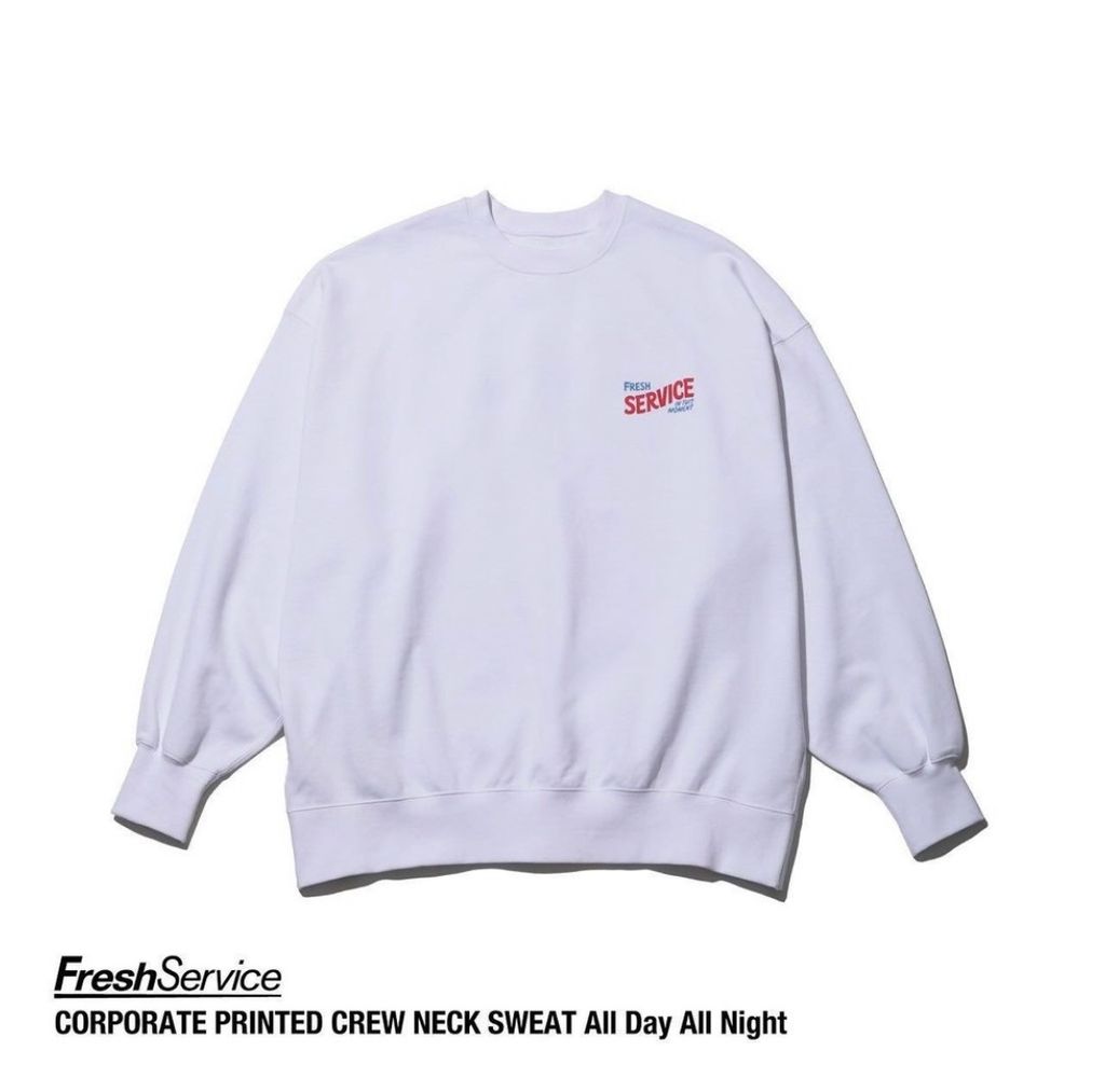 FreshService CORPORATE PRINTED CREW NECK SWEAT "All Day All Night"