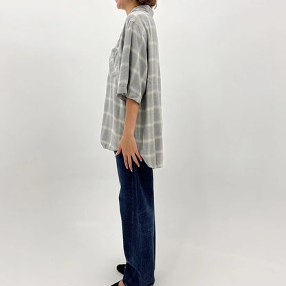 REMI RELIEF RN30389055  レーヨンツイルオンブレS/Sシャツ 26ss