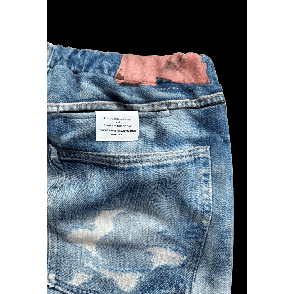 TALKING ABOUT THE ABSTRACTION DENIM PRINT STRIGHT PT