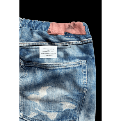 TALKING ABOUT THE ABSTRACTION DENIM PRINT STRIGHT PT