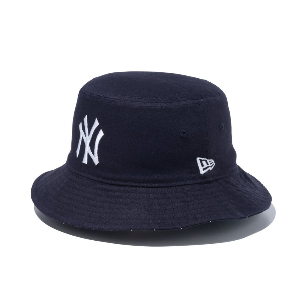 NEW ERA バケット01 リバーシブル MLB Reversible Hat ニューヨーク・ヤンキース ネイビー/ネイビーストライプ
