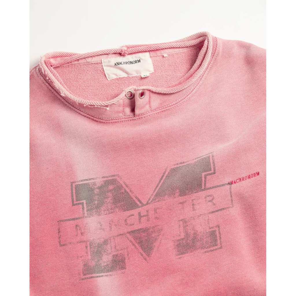 ANACHRONORM MANCHESTER PRINTED CUT-OFF SWEAT PARKA