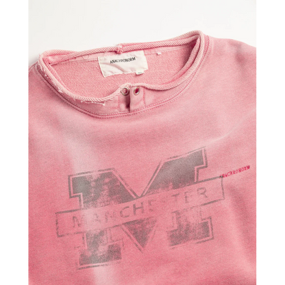 ANACHRONORM MANCHESTER PRINTED CUT-OFF SWEAT PARKA