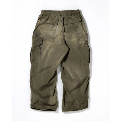 ANACHRONORM FADED CARGO EASY PANTS OLIVE