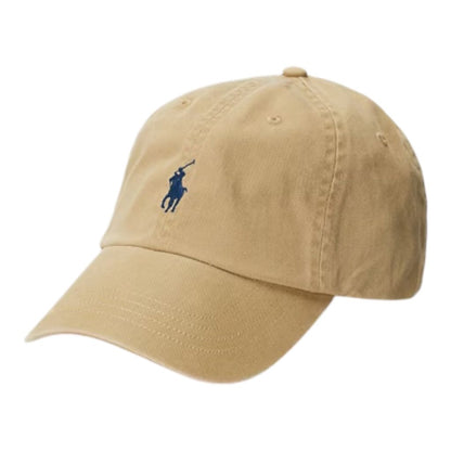 POLO RALPH LAUREN コットン チノ ベースボール キャップ（カフェ タン/ニューポート ネイビー）