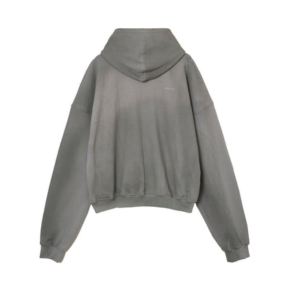 MAGIC STICK 2 Tone Comfort Hoodie (STEEL GREY with SPRAY)