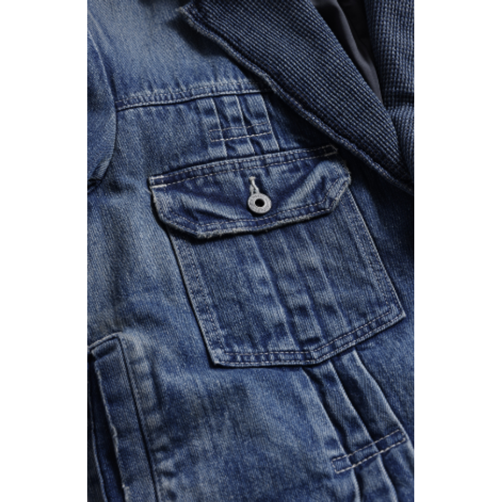 FDMTL FA26JK42U PLEATS LAPEL JACKET 3YR WASH