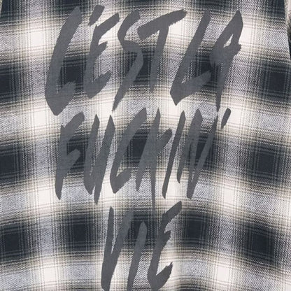 beauty:beast Ombre Check LONG SHIRT JKT (GRAY CHECK)