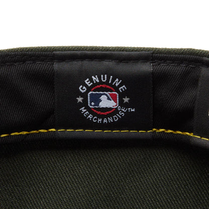 NEW ERA  59FIFTY Powered by GORO NAKATSUGAWA（min-nano）オークランド・アスレチックス ダークシーウィード ブラウンバイザー